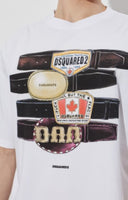 Tricou DSQUARED2, Dsquared2 WHITE T-shirt with logo