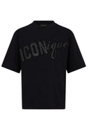 Tricou DSQUARED2, ICONique Loose Fit T-Shirt, Black