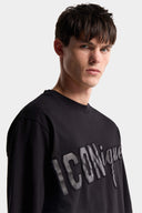 Tricou DSQUARED2, ICONique Loose Fit T-Shirt, Black