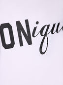 Tricou DSQUARED2, ICONique Loose Fit T-Shirt, Dirty Alb