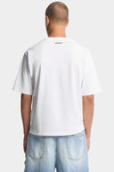 Tricou DSQUARED2, ICONique Loose Fit T-Shirt, Alb