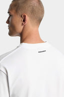 Tricou DSQUARED2, ICONique Loose Fit T-Shirt, Alb