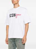 Tricou DSQUARED2, Iconique-print T-shirt, Alb 3