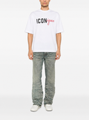 Tricou DSQUARED2, Iconique-print T-shirt, Alb 4