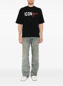 Tricou DSQUARED2, Iconique-print T-shirt, Negru 4
