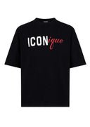Tricou DSQUARED2, Iconique-print T-shirt, Negru