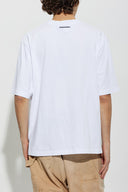 Tricou DSQUARED2, WHITE Cotton t-shirt with stitched logo
