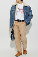Tricou DSQUARED2, WHITE Cotton t-shirt with stitched logo