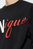 Tricou DSQUARED2, Black Cotton t-shirt with stitched logo