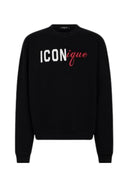 Bluza DSQUARED2, Iconique logo-print sweatshirt, Negru