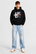 Hanorac DSQUARED2, Logo ICONIQUE, Negru 5