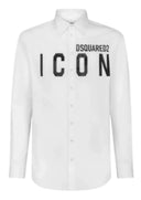 Camasa DSQUARED2 ICON, Bumbac, Logo ICON Negru S79DL0026S36275100