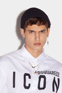 Camasa DSQUARED2 ICON, Bumbac, Logo ICON Negru S79DL0026S36275100