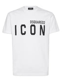 Tricou DSQUARED2, Cool Fit, Black Logo Insert, White