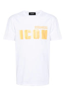 TRICOU DSQUARED2, Icon Blur, Alb, Loose Fit