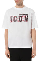 Tricou DSQUARED2, ICON Motiv Print, Regular cut