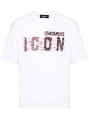 Tricou DSQUARED2, ICON Motiv Print, Regular cut