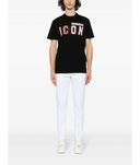 Tricou DSQUARED2, Cool/Slim Fit, Black Icon, Scribble Print