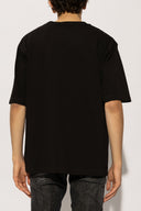 Tricou DSQUARED2, Logo ICON, Full Black,3D Logo Insert