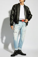 Tricou DSQUARED2, Black Logo Patch, White