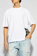 Tricou DSQUARED2, Black Logo Patch, White