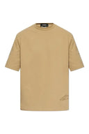 Tricou DSQUARED2, Icon New Generation, Loose Fit Maxi, Beige