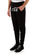 PANTALONI DSQUARED2, Insertie ICON, Negru