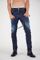 Jeans Dsquared2, IBRAHIMOVIC ICON JEANS, Skater jean, Dark Blue