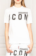 Tricou Dsquared2, Icon Frontal, WHITE S80GC0001100