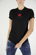 Tricou Dsquared2, Frunza rosie si logo