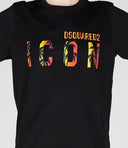 Tricou DSQUARED2, Sunset Print, Black