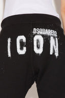 Pantaloni Dsquared2, Imprimeu ICON Sprayed, Bumbac