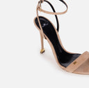 SANDALE ELISABETTA FRANCHI, cu ankle strap Étoile, Nude