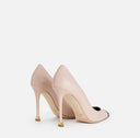 Pantofi ELISABETTA FRANCHI, Nappa leather pumps with toecap Étoile, Nude