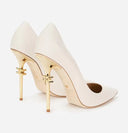 Pantofi ELISABETTA FRANCHI, Heel Monogram, Butter