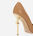 Pantofi ELISABETTA FRANCHI, Heel Monogram, Beige