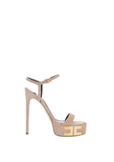 Sandale ELISABETTA FRANCHI, Vertigo platform sandals in suede, Nude