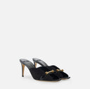 SANDALE ELISABETTA FRANCHI, Riviera suede mules, negru