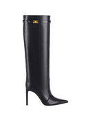 Cizme ELISABETTA FRANCHI, nappa effect calfskin, Negru
