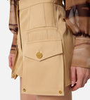 Pantaloni ELISABETTA FRANCHI, Cotton gabardine shorts with cargo pockets