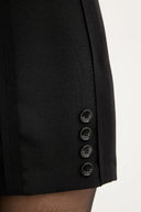 PANTALONI SCURTI ELISABETTA FRANCHI, Logo auriu, Slim Fit, Negru