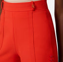 PANTALONI SCURTI ELISABETTA FRANCHI, Logo auriu, Slim Fit, Orange