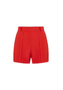 PANTALONI SCURTI ELISABETTA FRANCHI, Logo auriu, Slim Fit, Orange