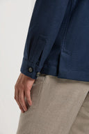 Jacheta PINI PARMA, Blue shirt jacket, Lana