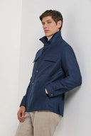 Jacheta PINI PARMA, Blue shirt jacket, Lana