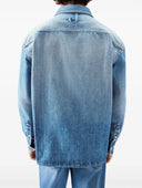 Camasa JACQUEMUS, Blue button-up denim shirt, Blue