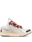 Sneakers Lanvin, Curb Design, Colored Laces, White, Men