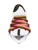 Sneakers Lanvin, Curb Design, Colored Laces, White, Women