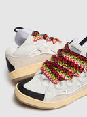 Sneakers Lanvin, Curb Design, Colored Laces, White, Women