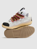 Sneakers Lanvin, Curb Design, Colored Laces, White, Women